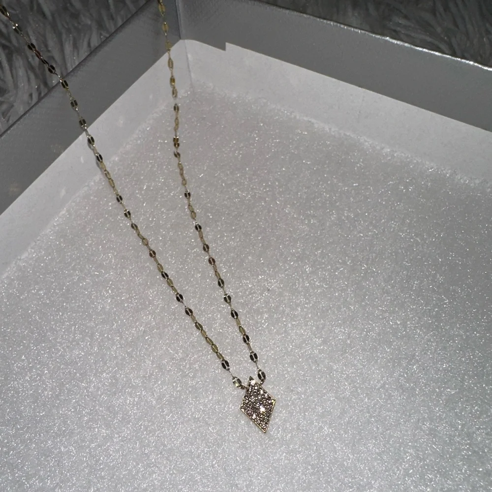LANA
14k Diamond Mini Kite Pendant Necklace - Picture 8 of 8